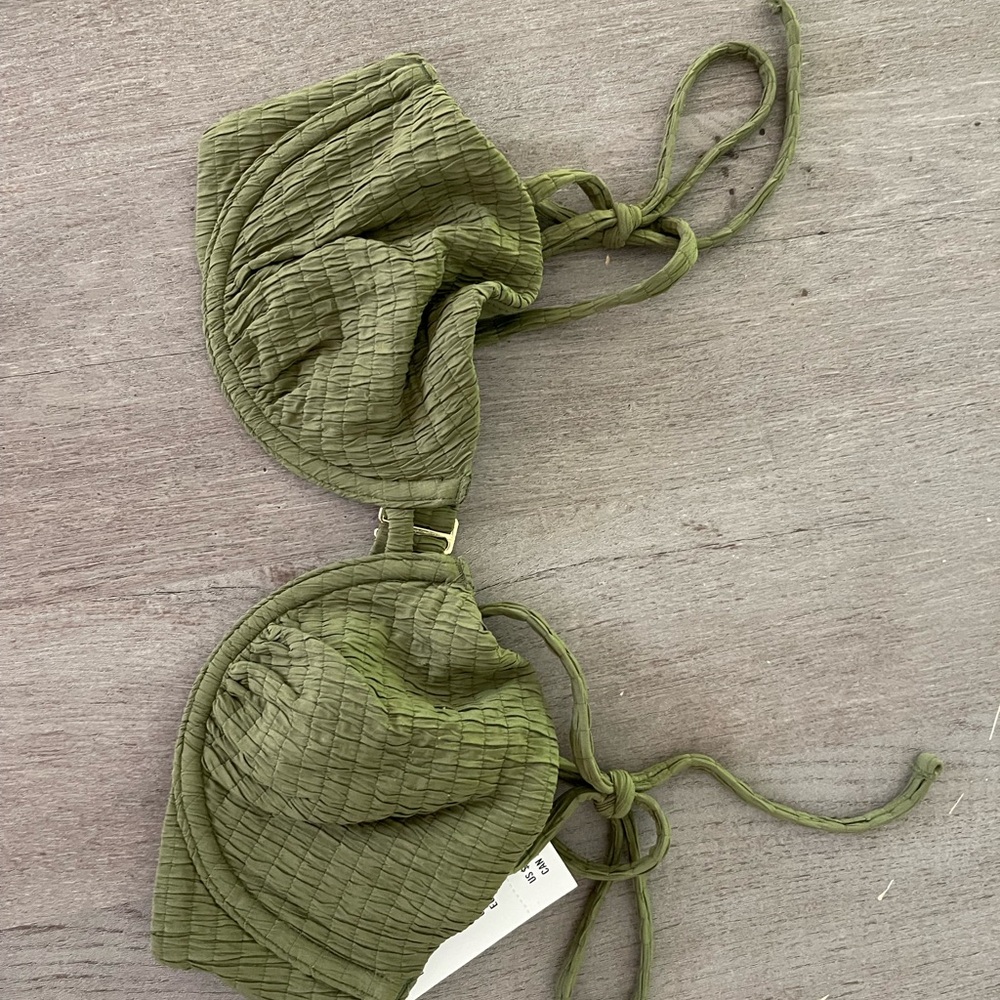 Abercrombie & Fitch Olive Bikini Top